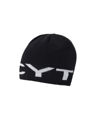 LOGO JACQUARD BEANIE_[BLACK]