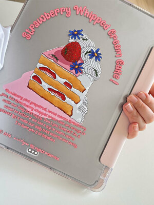 iPad Smart Cover_Strawberry Whipped Cream Cake