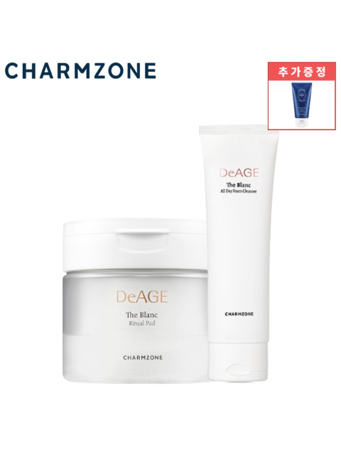 스킨케어세트 - 참존 (CHARMZONE) - [참존] 더블랑 올데이 폼 + 패드 / 콘트롤크림 40ml 증정