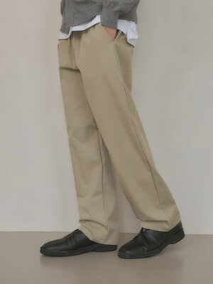 Semi wide chino pants(5col)
