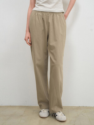 Semi wide chino pants(5col)