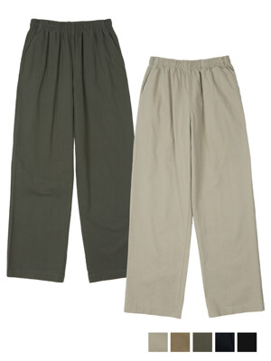 Semi wide chino pants(5col)