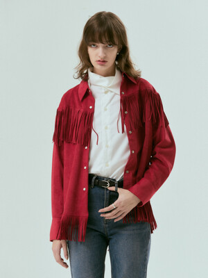 Western suede shirts (RED)