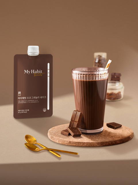 다이어트 - 마이해빗 (MyHabit) - 초코 그래놀라 단백질 쉐이크 (7개입)