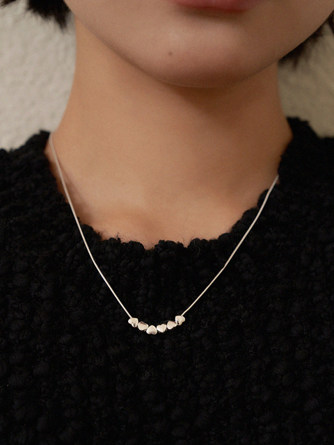 주얼리 - 지지 (geegee) - [silver925] tiny heart necklace