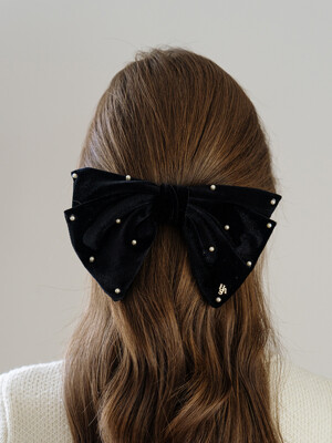 HFS024 Starlight velvet ribbon hair pin