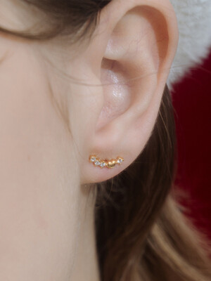 [silver925] WH005 twinkle heart earrings
