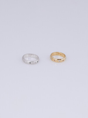 stone cover bold ring (gold)