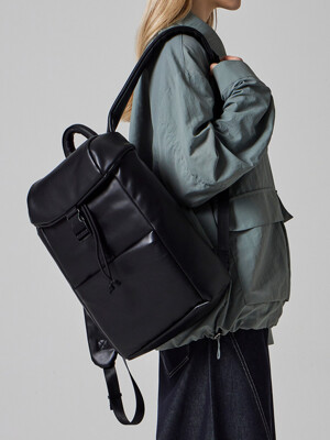 미니멀 소프트 신세틱 레더 백팩 Minimal Soft Synthetic Leather Backpack