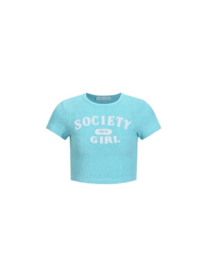 SOCIETY GIRL-EMBROIDERE CROPPED TOP_BLUE