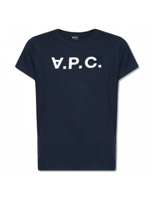 당일 VPC 벨벳 로고 티셔츠 다크네이비 COBQX IAK 24SS F26944