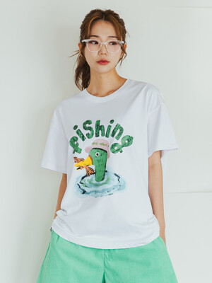 앨빈클로 FISHING DUCK 오버핏 반팔티 AST4568 (5 COLOR)