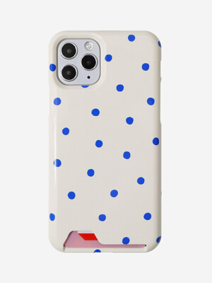 iPhone16시리즈입고[카드수납]Blue Balls-Ivory Card Phonecase