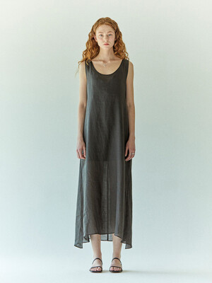 Linen Wrap One-Piece_3color