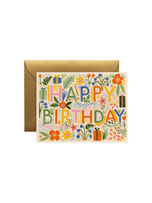 라이플페이퍼 Fiesta Birthday Card 생일 카드