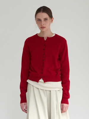 [2차][online exclusive]dozen wool cardigan(red)