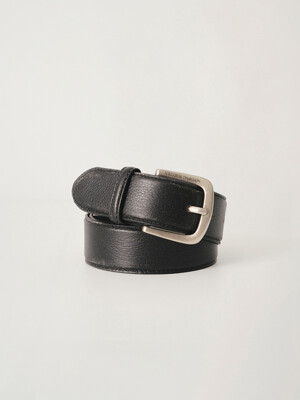 Vintage leather belt (Black)