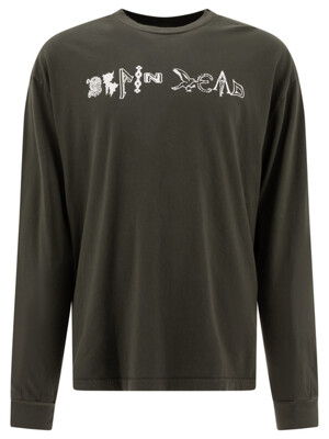 [브레인 데드] FW24  긴팔 티셔츠 W24T01004087DARK GREEN