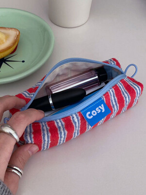 RASPBERRY PENNY PENCIL POUCH