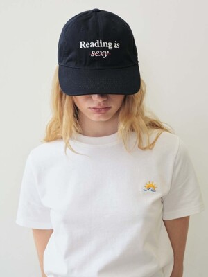 Typo Cotton Baseball Cap, Navy