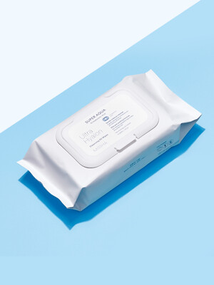 [미샤] 수퍼 아쿠아 울트라 히알론 클렌징 오일 티슈 대용량 70매/362ml