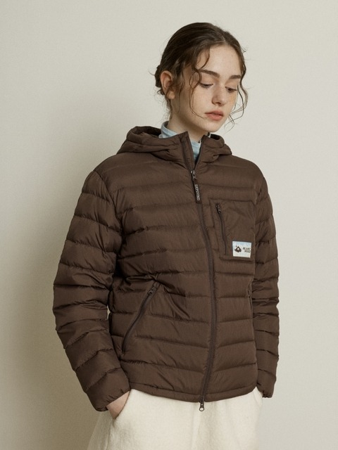 드파운드 [단독] light duck down jumper - brown