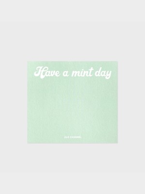 MEMO PAD - Mint day