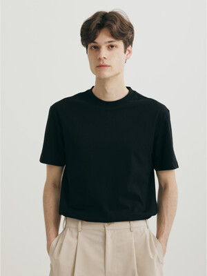 SILKET COTTON T-SHIRT(Black)