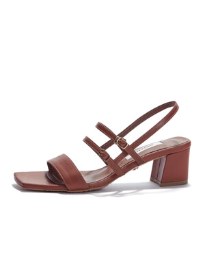 Square Buckle Sandal_Camel