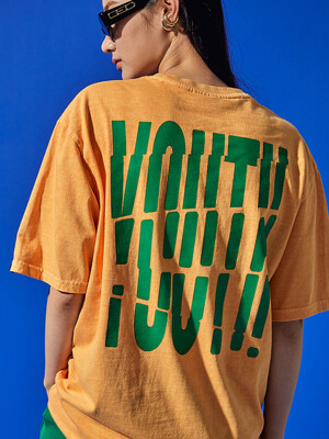 피그먼트 빈티지 유스 반팔 티셔츠 (옐로우)