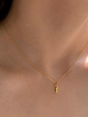 A Lightning Necklace - Gold
