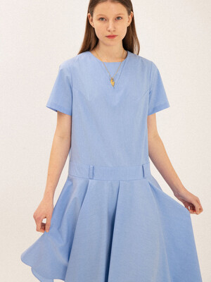 slope dress (blue)