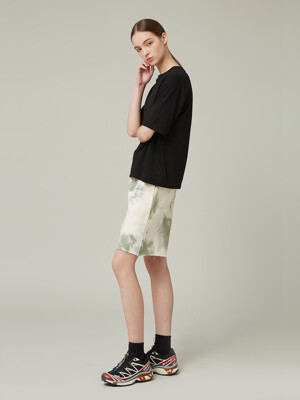 COTTON TIE-DYE SWEAT SHORTS