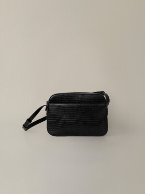 Lizard post mini bag (Black)