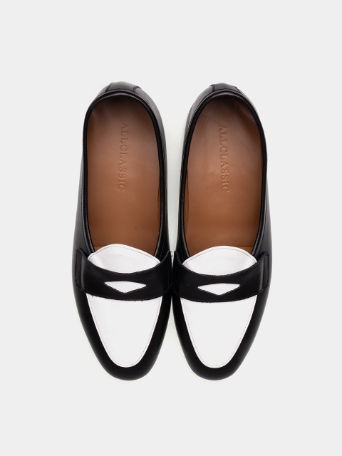 로퍼 - 올클래식 (ALL CLASSIC) - Belgian Penny Loafers Black & White / ALC044