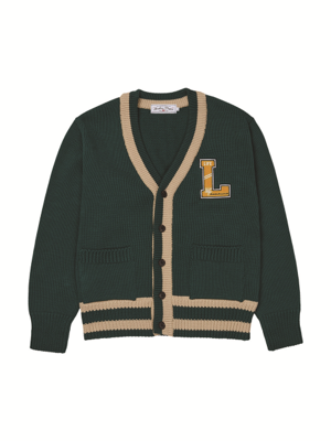 LETTERMAN CARDIGAN_GREEN