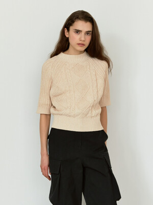 RTS ROUND CABLE KNIT TOP_2COLORS