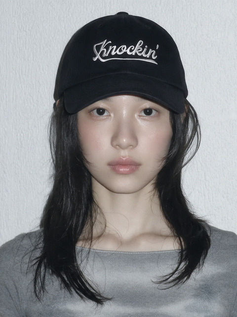 오가프 KNOCKIN LOGO B.B CAP BLACK