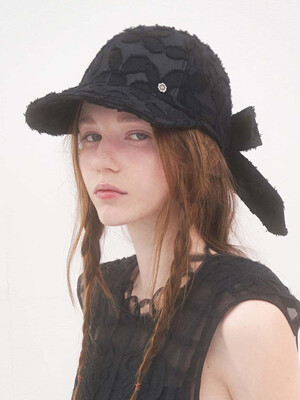 Back Ribbon Wire Cap - Noir