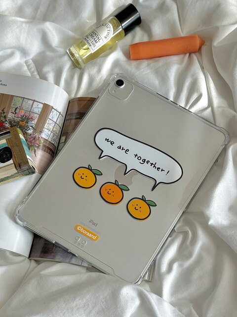 휴대폰/기기케이스 - 보라앤드 (boraand) - Three tangerines iPad case (jellyhard)