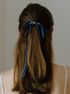 HA040 Denim ribbon tie