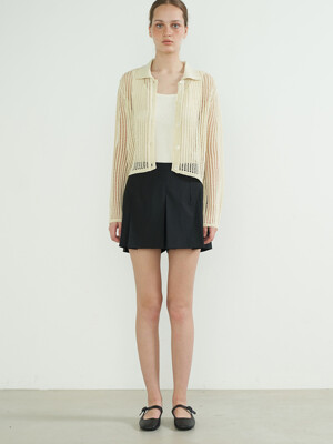 Riviera Net Cardigan - Beige