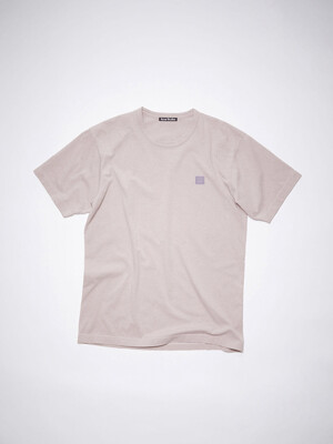 FACE LOGO CREWNECK T-SHIRT CL0205 VIOLET PINK MELANGE