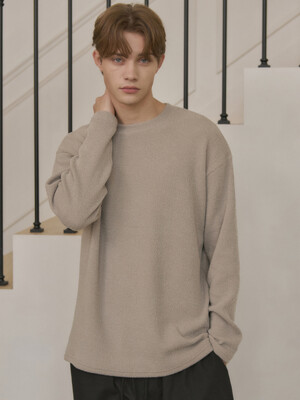 Soft round knit shirt(9col)