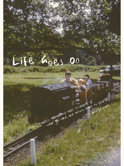 홈데코 - 베르블루 (beurrebleu) - LIFE GOES ON(라이프고즈온 포스터 A3)