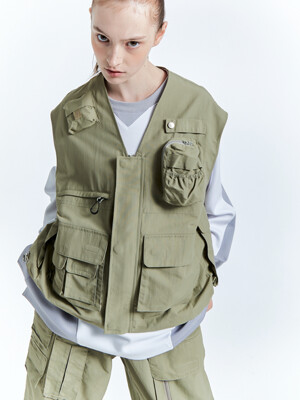 Hiker Utility Vest (Tan Khaki)