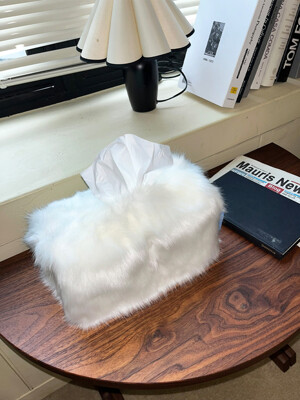 Fur-ppet Tissue Case (White)