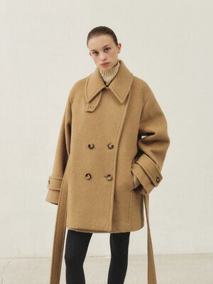 RTW CASHMERE DOUBLE HALF COAT_2COLORS