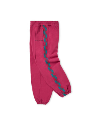 Fleece Jogger Pants, Pink