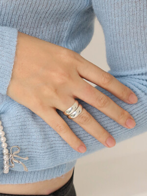 925silver Basic Band Ring /2color